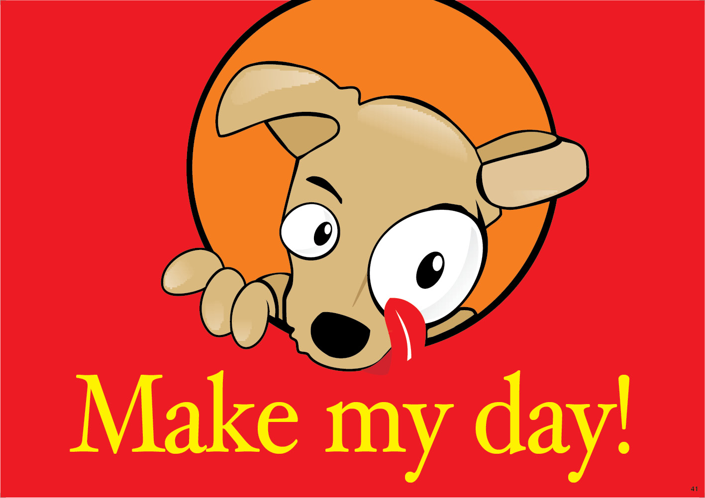 Make my day! (כלב אדום)