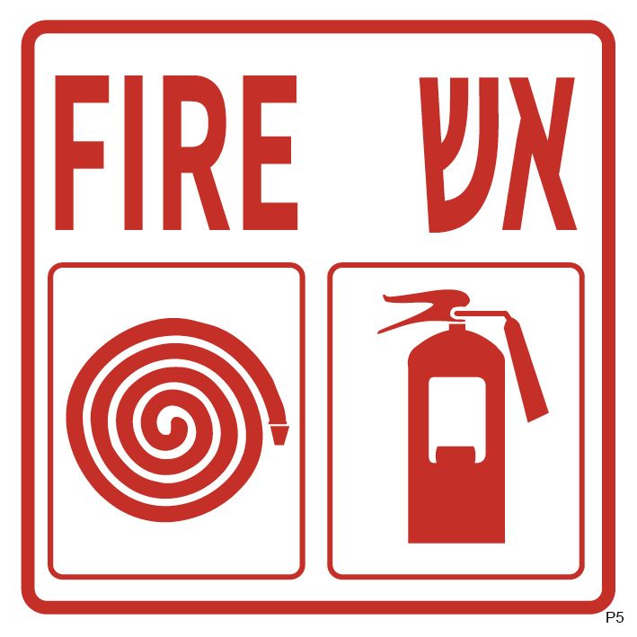 אש FIRE, זרנוק ומטף
