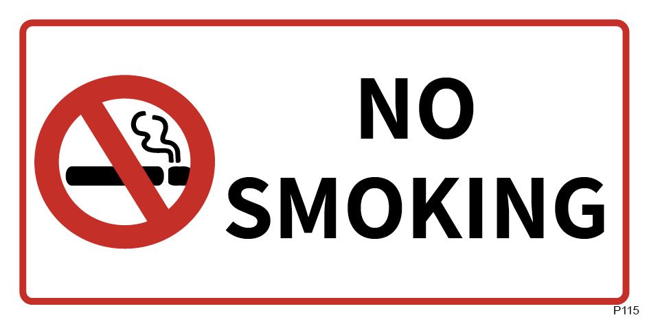 NO SMOKING (פס צר)